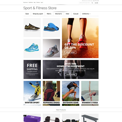 Sports Shop Magento Theme (Magento theme for sports stores) Item Picture