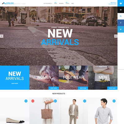 Stilex Magento Theme (Magento theme for mens and womens clothing) Item Picture