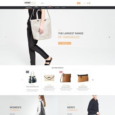 Stylish Bags Boutique Magento Theme (Magento theme for selling handbags and purses) Item Picture