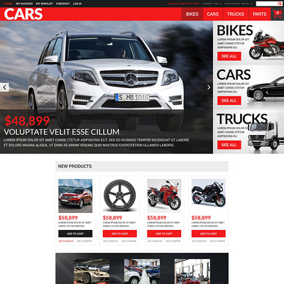 Successful Auto Dealers Magento Theme (Magento theme for car, automotive, and vehicle stores) Item Picture