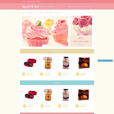 Sweet Shop Responsive Shopify Theme (Shopify theme for food) Item Picture