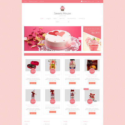 Sweet Shop Responsive Shopify Theme (Shopify theme for food) Item Picture