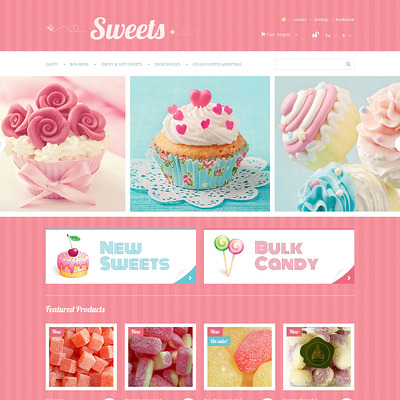 Sweets Store PrestaShop Theme (PrestaShop theme for food stores) Item Picture