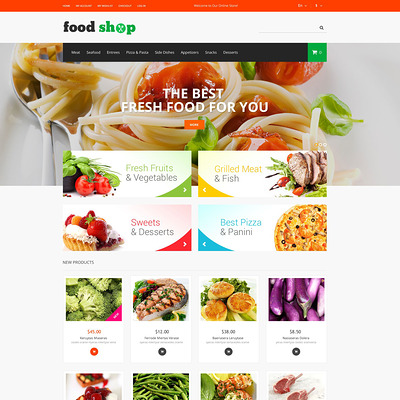 Tasty Shop Magento Theme (Magento theme for selling food and spices) Item Picture