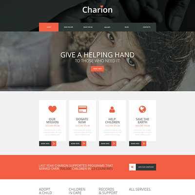 Tender Heart Community WordPress Theme (charity WordPress theme) Item Picture