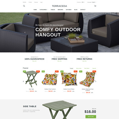 Terraceda (PrestaShop theme for furniture stores) Item Picture