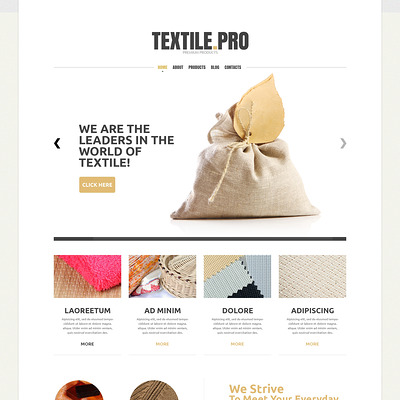 Textile Industry Joomla Template (Joomla template for industrial companies) Item Picture