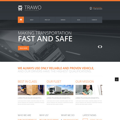 The Fastest Transportation Joomla Template (Joomla template for transportation) Item Picture