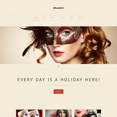 Theater Responsive WordPress Theme (WordPress theme for theaters) Item Picture