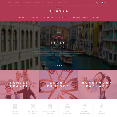 Tour Agent PrestaShop Theme (PrestaShop themes for travel and tourism companies) Item Picture