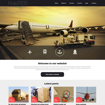 Transportation Responsive Joomla Template (Joomla template for transportation) Item Picture