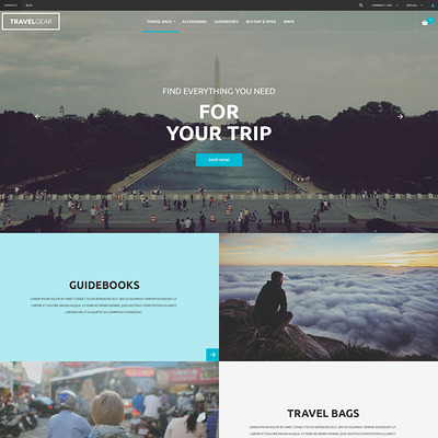 Travel Gear PrestaShop Theme (PrestaShop themes for travel and tourism companies) Item Picture