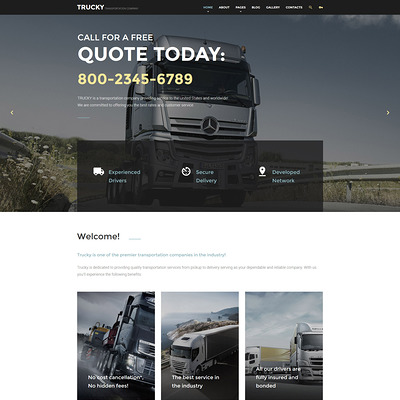 Trucky (Joomla template for transportation) Item Picture