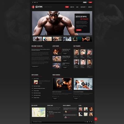Ultimate Fitness WordPress Theme (WordPress theme for gym and fitness) Item Picture
