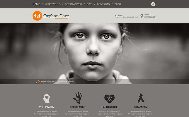 Uniting Families WordPress Theme (charity WordPress theme) Screenshot