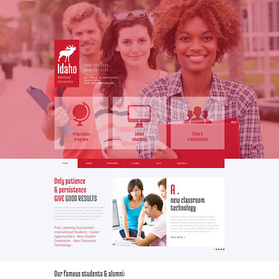 University Education WordPress Theme (education WordPress theme) Item Picture