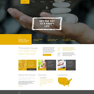 University Responsive WordPress Theme (education WordPress theme) Item Picture