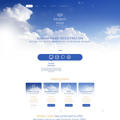 Unlimited Web Hosting Joomla Template (Joomla template for web hosting companies) Item Picture