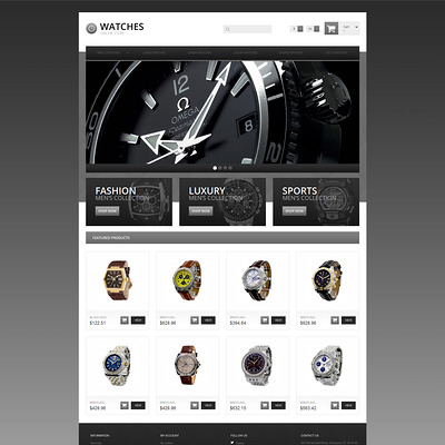 Watches Online Store PrestaShop Theme (PrestaShop theme for watch stores) Item Picture