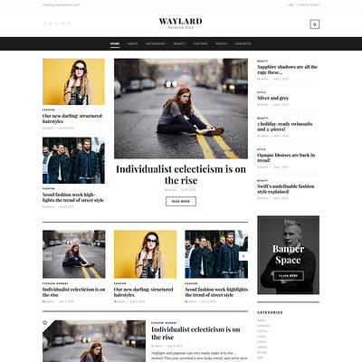 Waylard (WordPress theme for fashion blogs) Item Picture