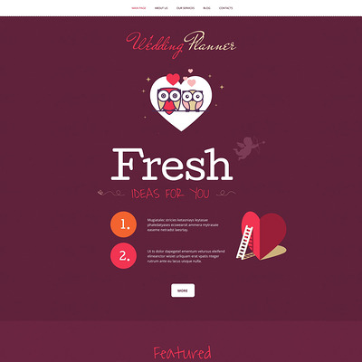 Wedding Planner WordPress Theme (WordPress theme for wedding professionals) Item Picture