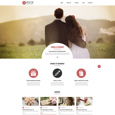 Wedding Planning Consultancy WordPress Theme (WordPress theme for wedding professionals) Item Picture
