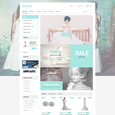 Wedding PrestaShop Theme (PrestaShop theme for wedding stores) Item Picture