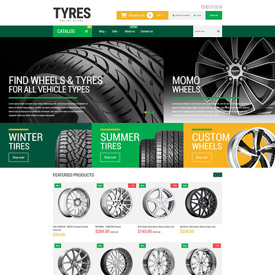 Wheels and Tyres Shopify Theme (Shopify theme for car, vehicle, and automotive stores) Item Picture