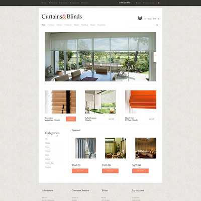 Window Decor Responsive OpenCart Template (OpenCart theme for interior design and home decor stores) Item Picture