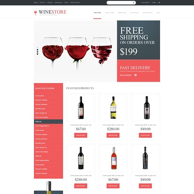 Wine Lovers PrestaShop Theme (PrestaShop theme for liquor, alcohol, beer, and wine stores) Item Picture