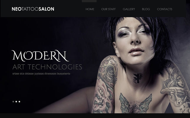best wordpress themes tattoo studios feature