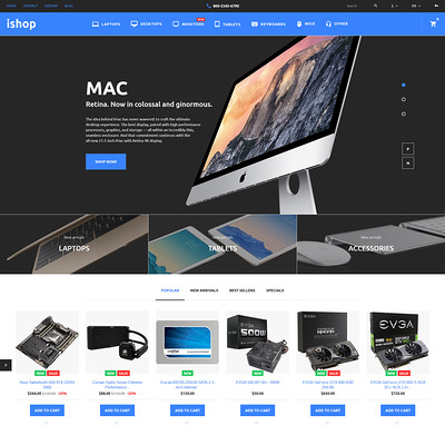 iShop (PrestaShop theme for electronics stores) Item Picture