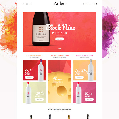 Arden (WooCommerce theme for selling wine) Item Picture