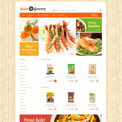 Asian Grocery Store WooCommerce Theme (WooCommerce theme for selling food and spices) Item Picture