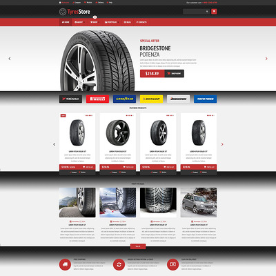 Auto Parts Store WooCommerce Theme (WooCommerce theme for car, vehicle, and automotive stores) Item Picture