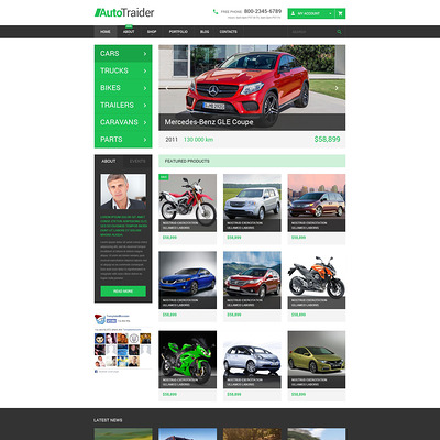 AutoTraider WooCommerce Theme (WooCommerce theme for car, vehicle, and automotive stores) Item Picture