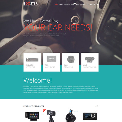 Car Audio Video WooCommerce Theme (WooCommerce theme for car, vehicle, and automotive stores) Item Picture