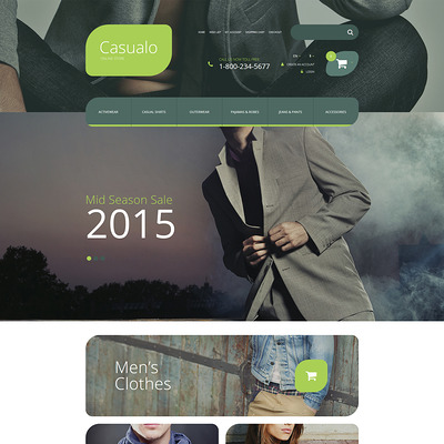 Casualo OpenCart Template (OpenCart theme for clothing stores) Item Picture