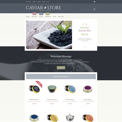 Caviar Delicacy WooCommerce Theme (WooCommerce theme for selling food and spices) Item Picture