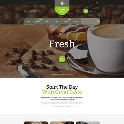 Coffee Store Shopify Theme (parallax Shopify theme) Item Picture
