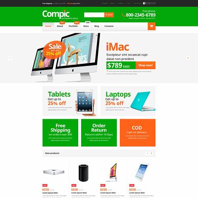 Computer Hardware Components WooCommerce Theme (WooCommerce theme selling computers and computer hardware) Item Picture