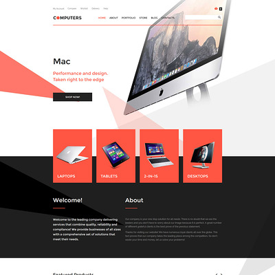 Computer Hardware WooCommerce Theme (WooCommerce theme selling computers and computer hardware) Item Picture
