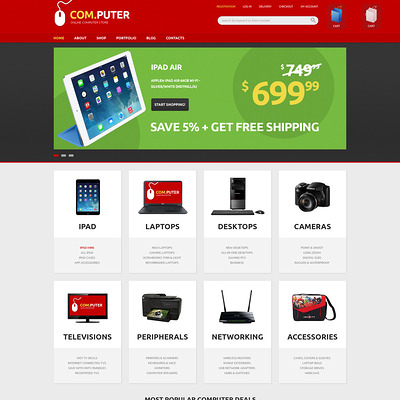 Computerized World WooCommerce Theme (WooCommerce theme selling computers and computer hardware) Item Picture
