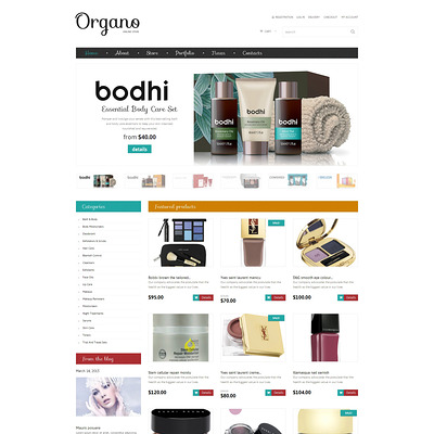 Cosmetics Store Responsive WooCommerce Theme (WooCommerce theme for selling perfumes, hair products, and cosmetics) Item Picture
