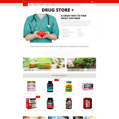Drugstore WooCommerce Theme (WooCommerce theme for health and medical stores) Item Picture