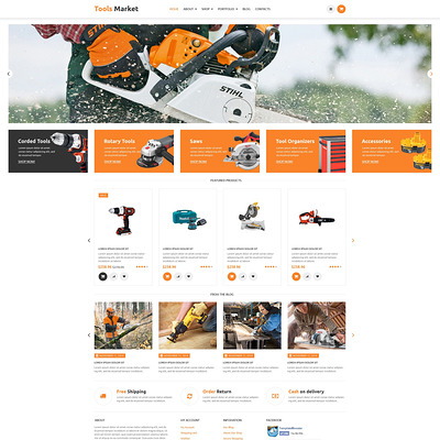 Equipment Market WooCommerce Theme (WooCommerce theme selling tools) Item Picture