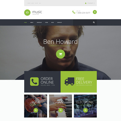 Exclusive Audio Collection WooCommerce Theme (WooCommerce theme for music stores) Item Picture