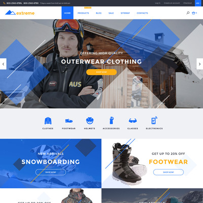 Extreme Shopify Theme (parallax Shopify theme) Item Picture