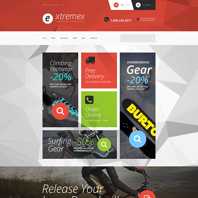 Extremex WooCommerce Theme (WooCommerce theme for sports, gym, and fitness stores) Item Picture