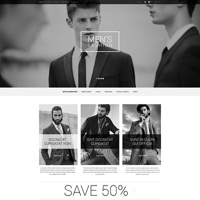 Fashion Store Responsive OpenCart Template (OpenCart theme for clothing stores) Item Picture